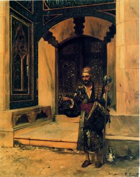 Arab or Arabic people and life. Orientalism oil paintings  404